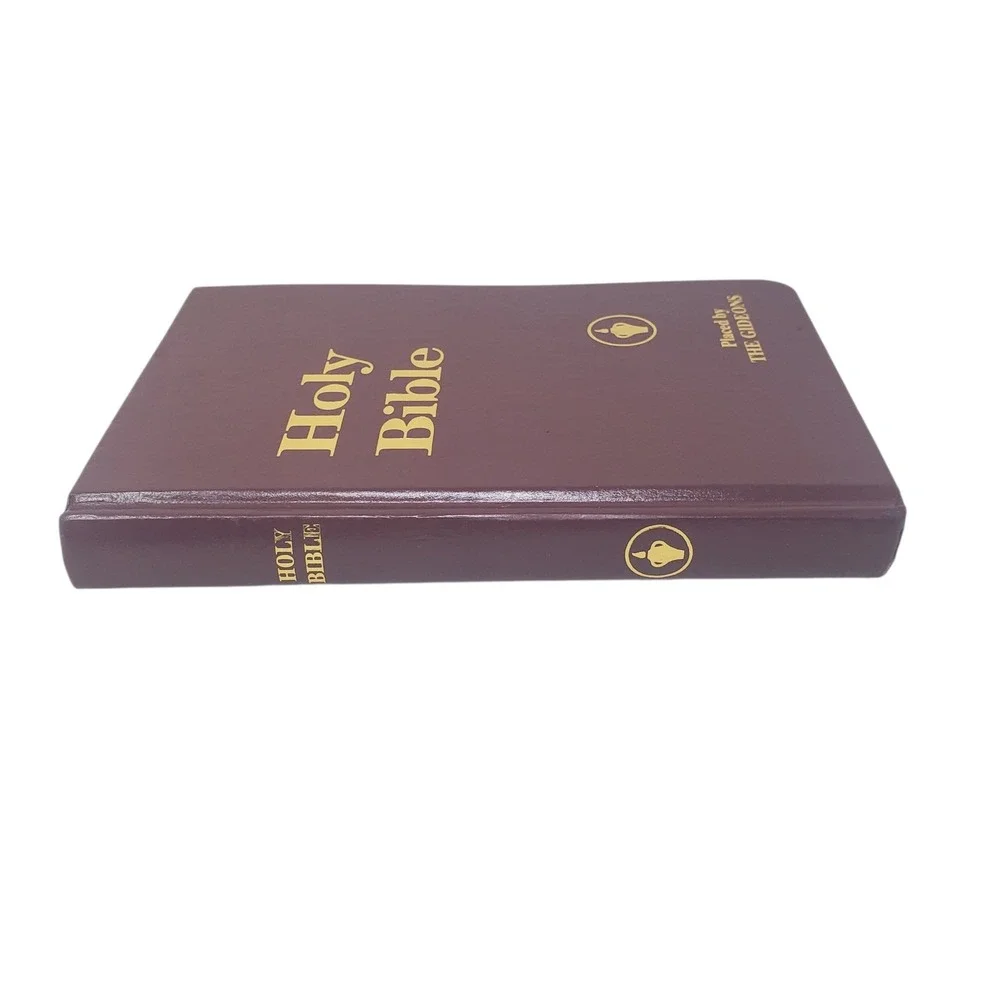 The Gideons Holy Bible KJV Hardcover Burgundy Gold Lettering King James Version - Picture 3 of 6